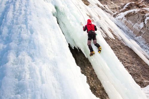 Climbing icefalls