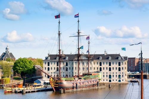 Boarding the National Maritime Museum in Amsterdam
