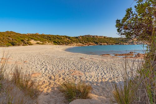 Sonnenbaden am Plage d'Argent in der Nähe von Ajaccio