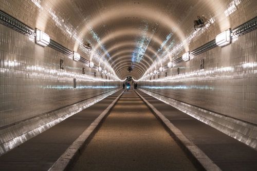 Der Alte Elbtunnel in Hamburg