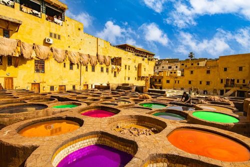 Plongée au cœur du souk des teinturiers de Fès