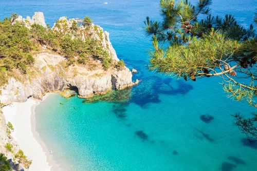 “On se croirait sous les tropiques !” Peu connue des touristes, cette plage située sur une île en Bretagne offre des paysages incroyables !