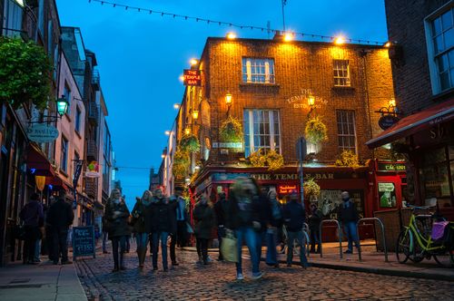 Temple bar: "the place to be", um wie ein Dubliner zu feiern