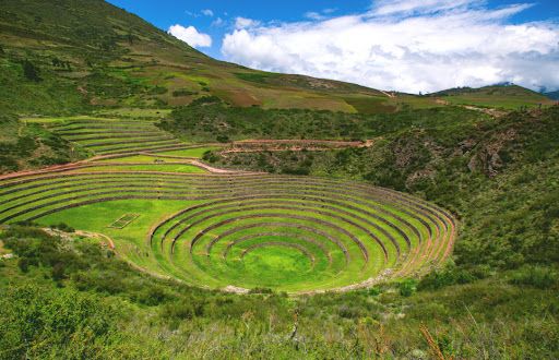 Las terrazas incas de Moray en Perú